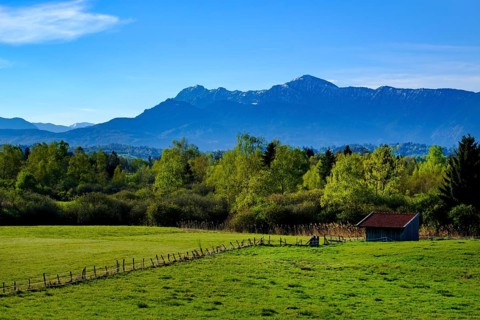 Murnauer Moos with Alps
