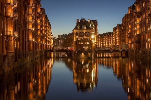 Wasserschlosschen at dusk