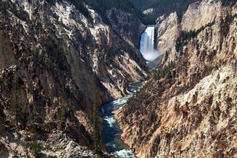 View from Artist Point in the Grand Canyon of the Yellowstone