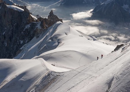View from the Aiguille du Midi
