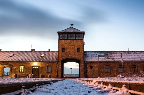 Main gate to nazi concentration camp