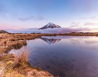 Reflection in Pouakai Tarn lake