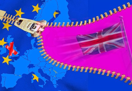 British flag leaves Europe with EU stars