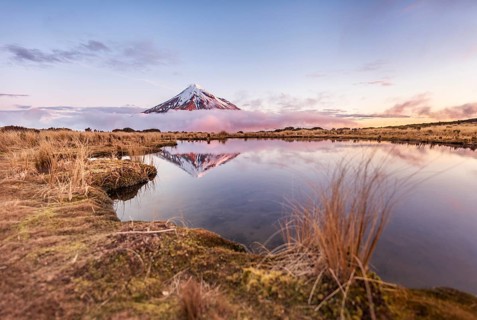 Reflection in Pouakai Tarn lake