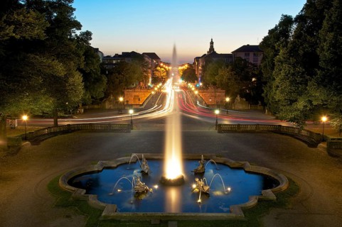 Prinzregent-Luitpold Terrace with fountain