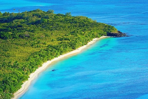 Aerial view Blue Lagoon Beach