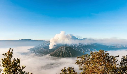 Smoking Mount Bromo