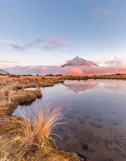 Reflection in Pouakai Tarn lake