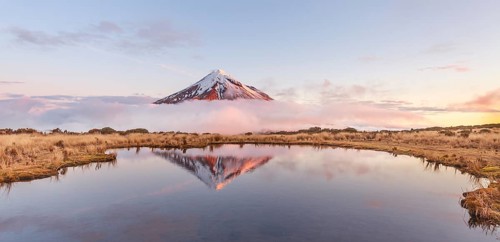 Reflection in Pouakai Tarn lake