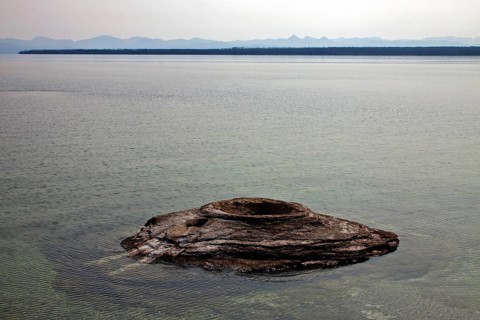 Fishing Cone Geyser at Yellostone Lake