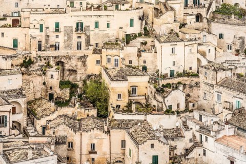 Houses in the district of Sasso Caveoso