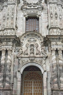 Facade of the Jesuit church La Compania de Jesus