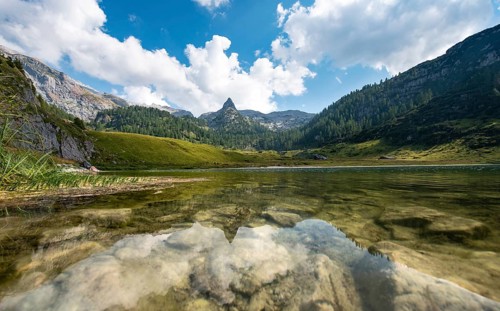 Schottmalhorn reflected in the Funtensee