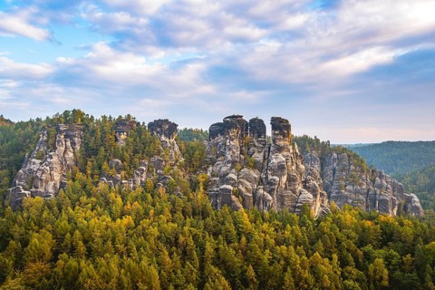 Schrammsteine around the Bastei