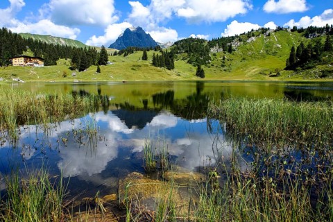 View from Korbersee to Widderstein