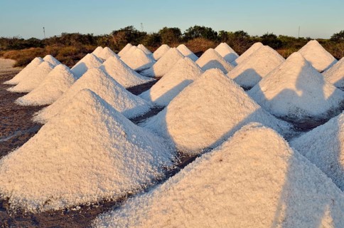 Raised salt cones
