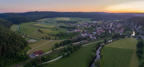 Evening mood over Gutenstein