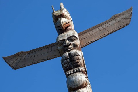 Totem Pole in Stanley Park