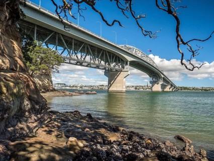 Harbor Bridge with skyline