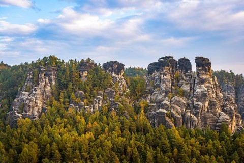 Schrammsteine around the Bastei