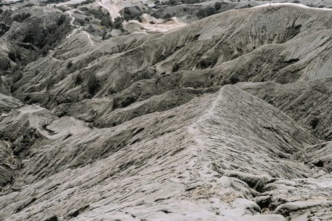 Hostile volcanic landscape
