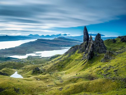 Rock spikes Old Man of Storr
