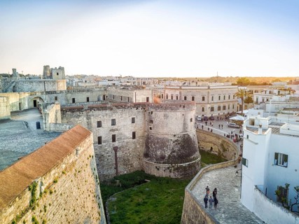 Otranto with historic Aragonese castle in the city center