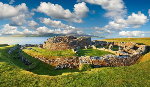 Iron age fortified village ruins