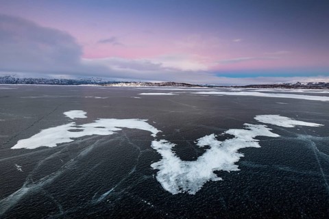 Frozen Lake Tornetrask