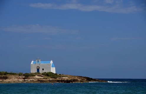 Small chapel on a small offshore island