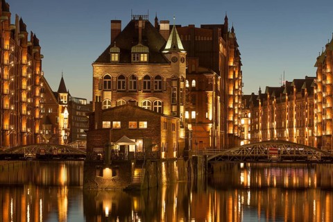 Wasserschlosschen at dusk
