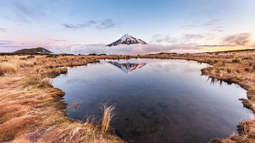 Reflection in Pouakai Tarn lake