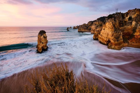 Dawn at the beach Praia da Dona Ana