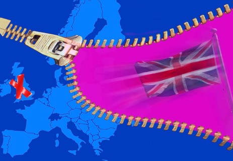 British flag leaves Europe