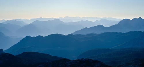 Alps in the Haze Hagengebirge