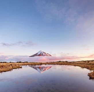 Reflection in Pouakai Tarn lake