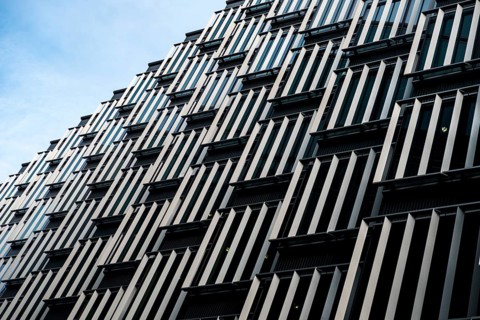 Facade of a modern office building