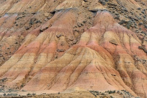 Eroded rocks