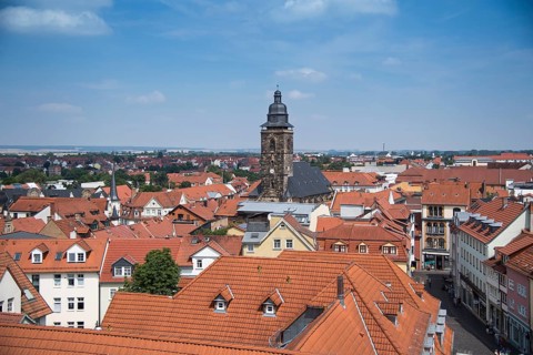 View from town hall with St. Margarethen Church