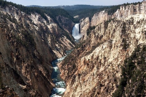 View from Artist Point in the Grand Canyon of the Yellowstone