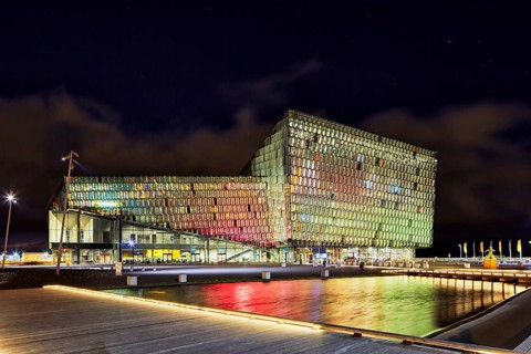 Concert Hall Harpa at night