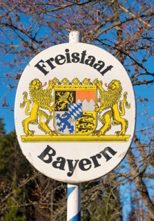 Border sign Bavaria