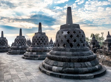 Temple complex Borobudur