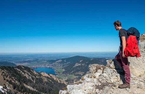 Hiker on ridge