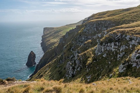 Cliffs and barren landscape