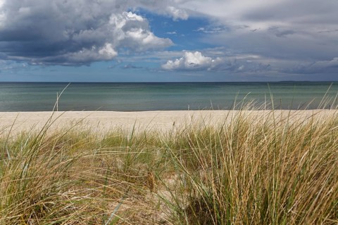 Beach and Baltic sea at Baabe