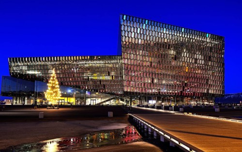 Concert Hall Harpa at night