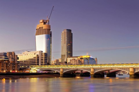 Blackfriars Railway Bridge and King's Reach Tower