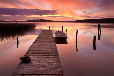 Sunrise at Lake Rheinberger