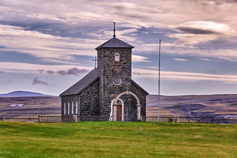 Stone church Thingeyrar